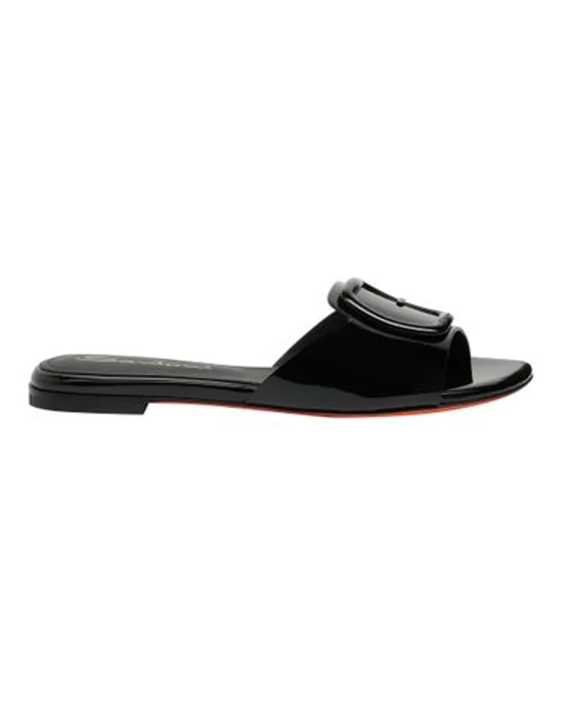 Santoni Slide-Sandalen Black