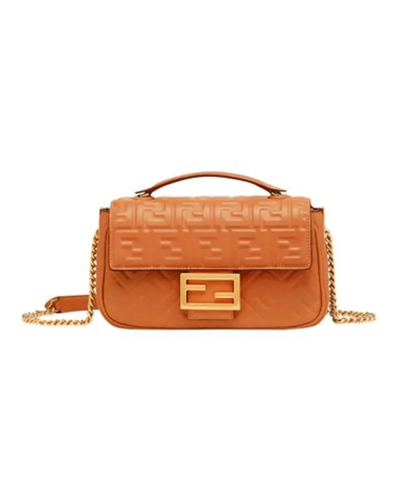 Fendi Midi Baguette  Tasche Brown