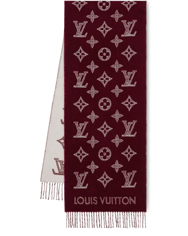 Louis Vuitton Monogram Shadow Schal Red