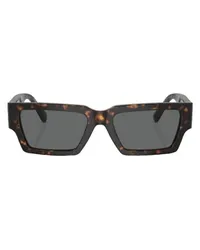 Versace VE4459 Rechteckige Sonnenbrille Brown