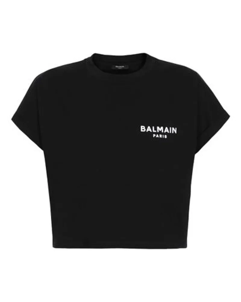 Balmain Kurzes T-Shirt Black