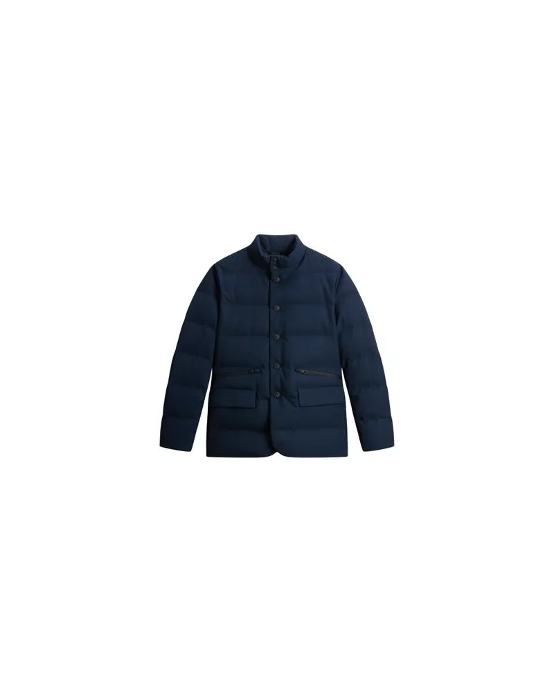 Woolrich Wattierte Jacke mit horizontaler Steppung Blue