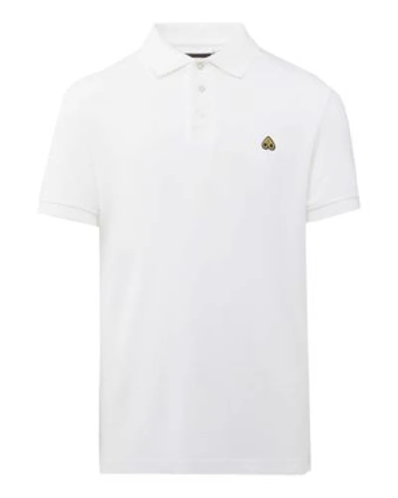 Moose Knuckles Pikee-Poloshirt goldfarben White