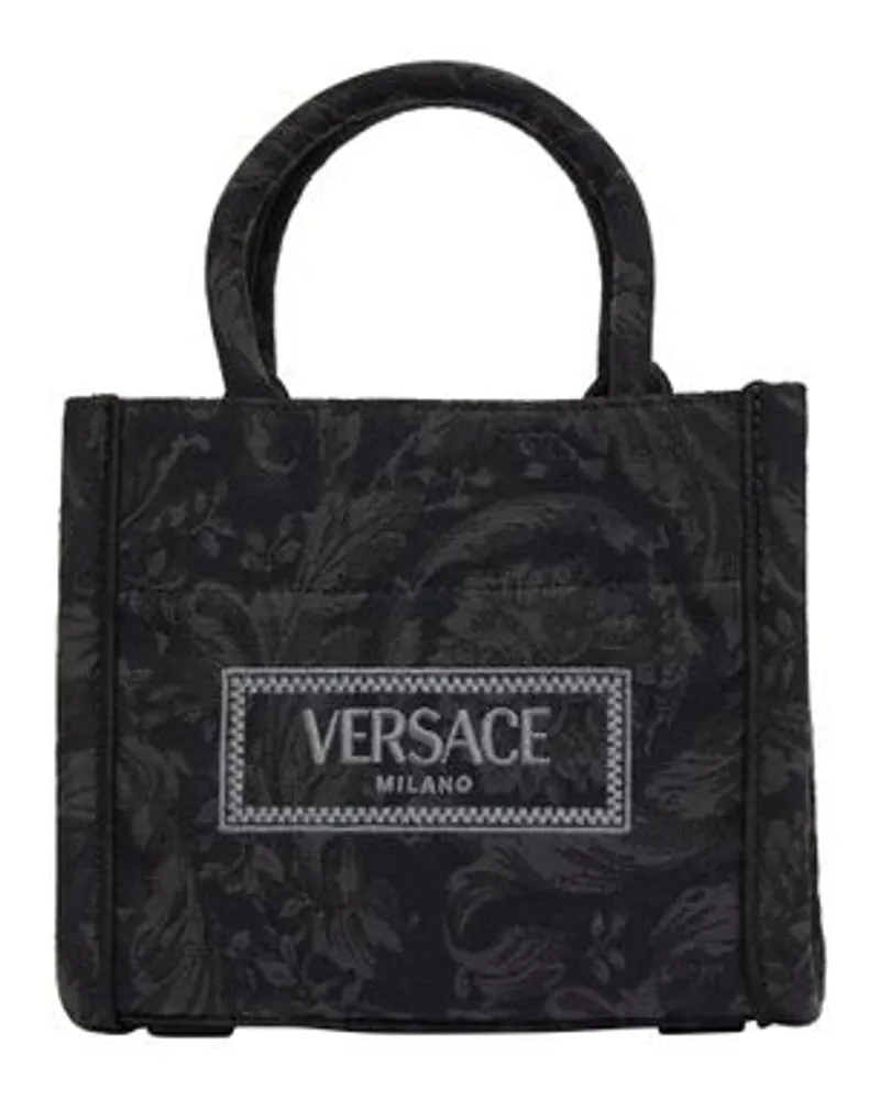 Versace Besonders kleine Tote Bag Black