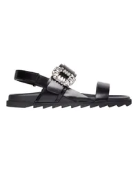 Roger Vivier Pantoletten Slidy Viv Black