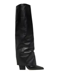 Paris Texas Foldover Stiefel Jane Black