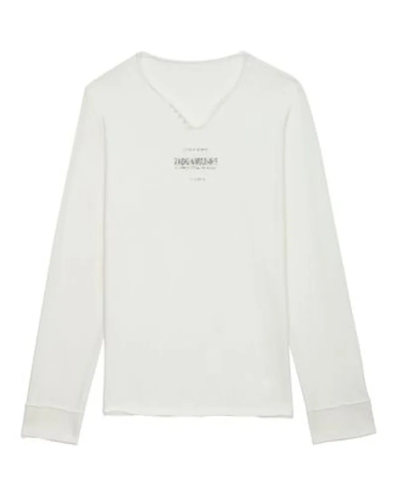Zadig & Voltaire Henley-Shirt Monastir White