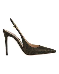 Gianvito Rossi Sling-Pumps Ribbon 105 Brown