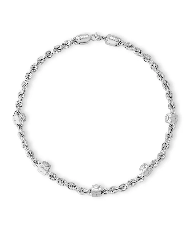 Louis Vuitton LV Rope Halskette Silver