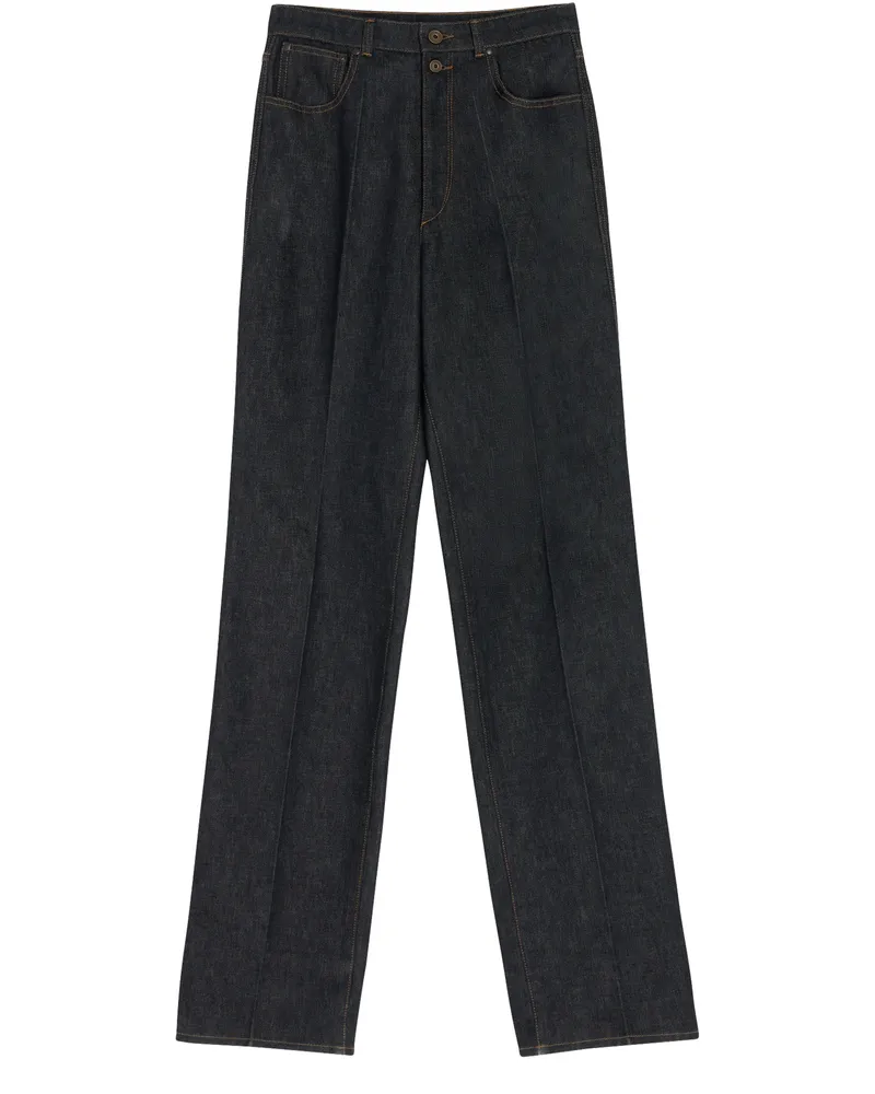 Christophe Lemaire Gerade Jeans mit hoher Taille 