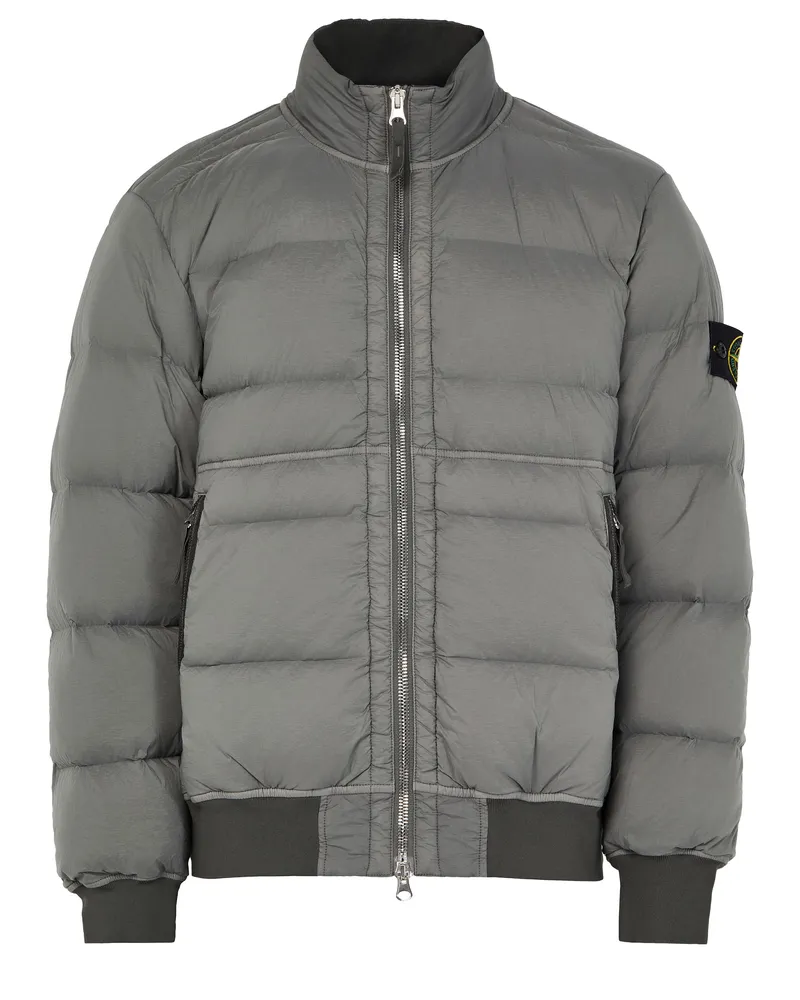 Stone Island Bomberjacke mit gepatchtem Logo 