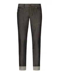 Dolce & Gabbana Blaue Denim-Jeans Regular Fit Multicolor