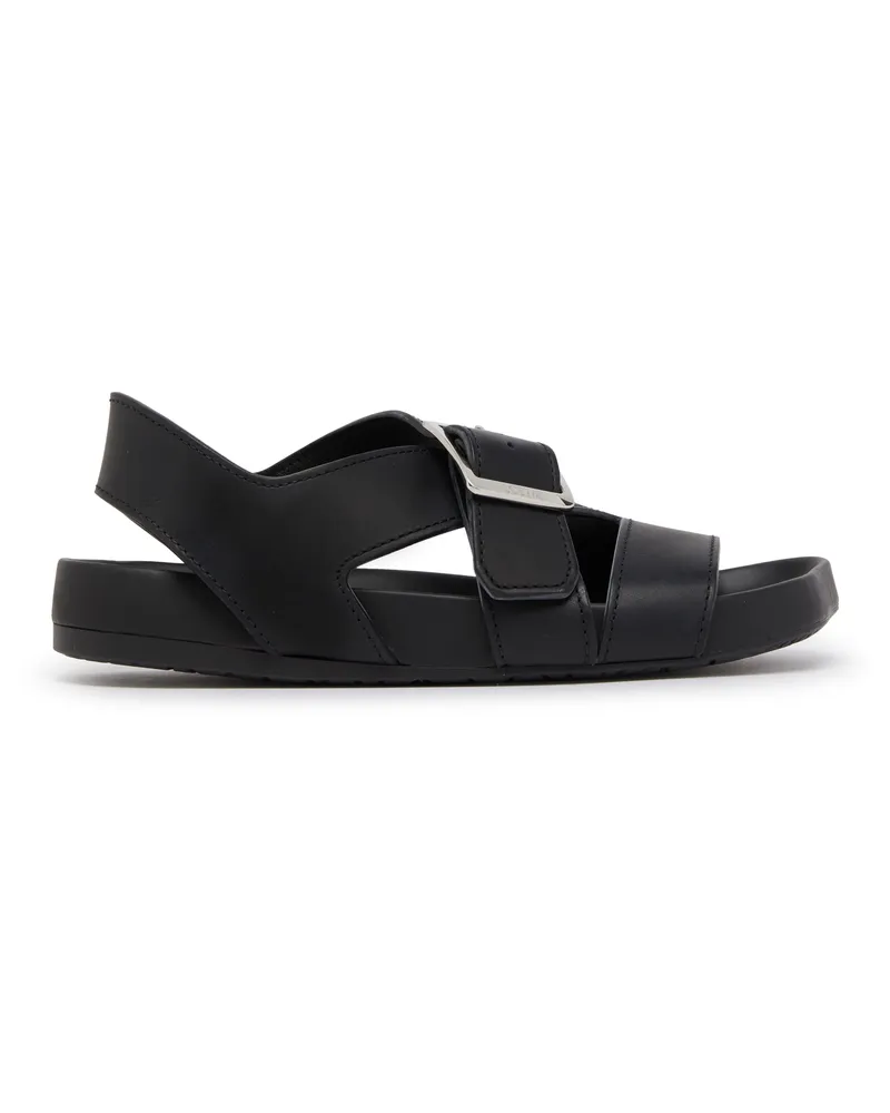Loewe Flache Sandale Ease aus gebürstetem Wildleder 