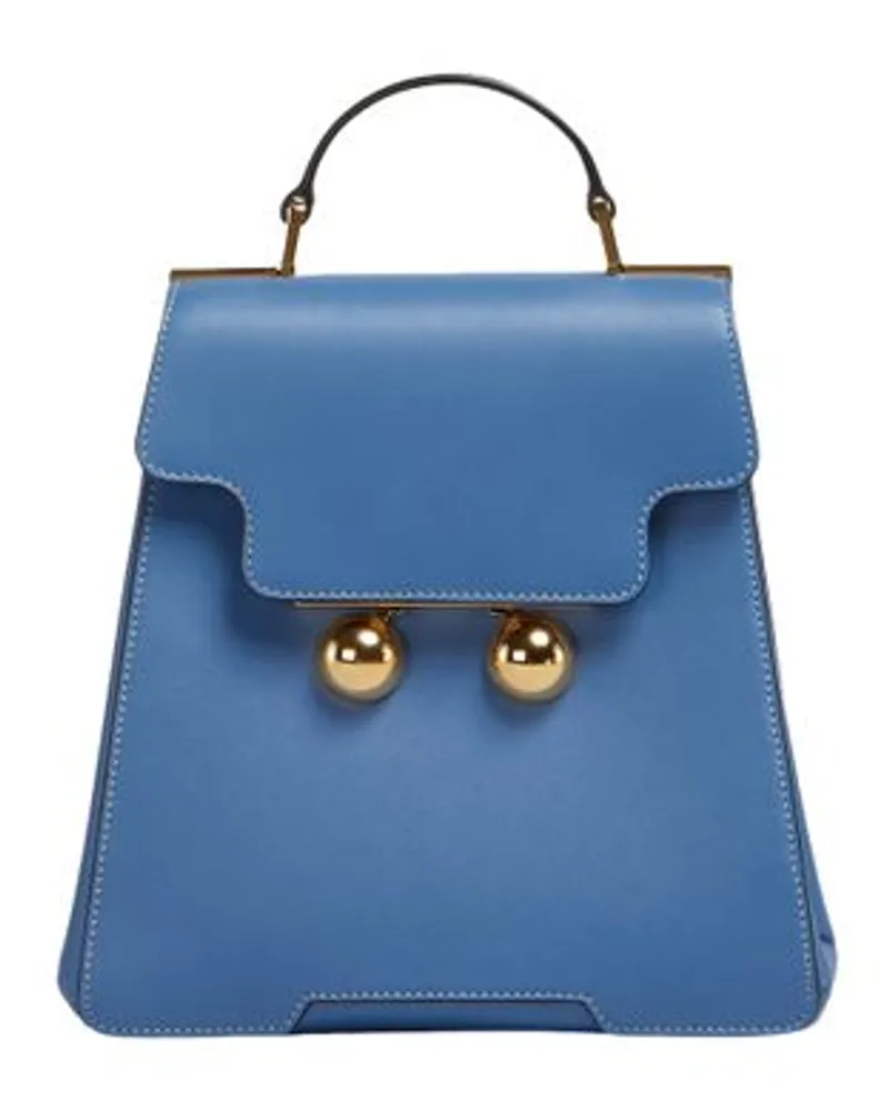 Marni Rucksack in Trapezform Trunkaroo Blue