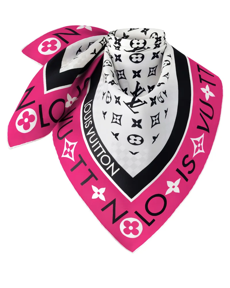 Louis Vuitton Monogram Infinity Carré 90 Pink