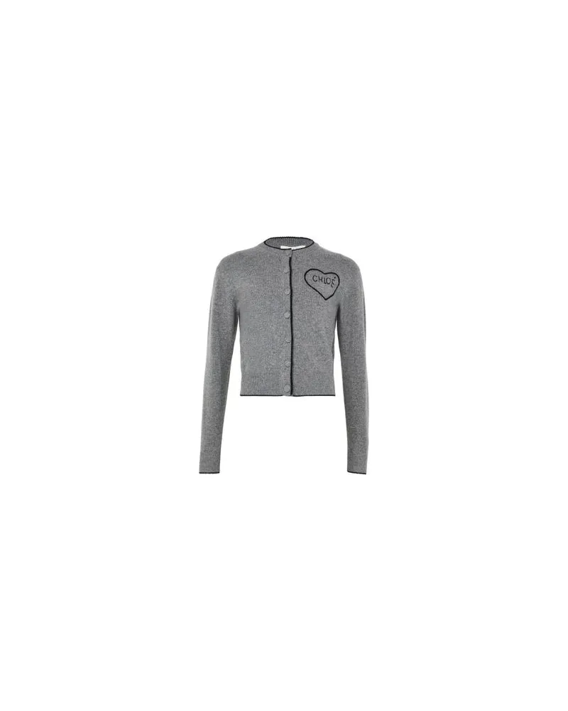 Chloé Lederjacke Grey