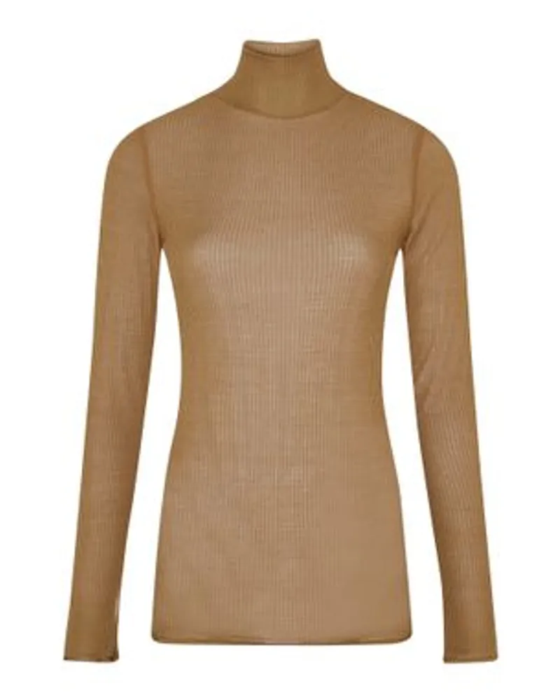 Christophe Lemaire Seamless-Top mit Stehkragen Green