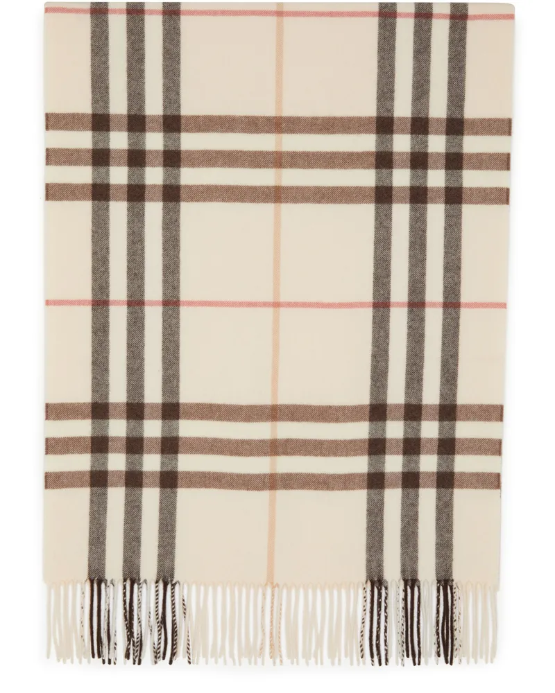 Burberry Schal aus Kaschmir mit Check-Karomuster Beige