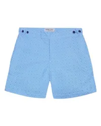 Frescobol Carioca Elegante Badeshorts mit Print Angra Blue