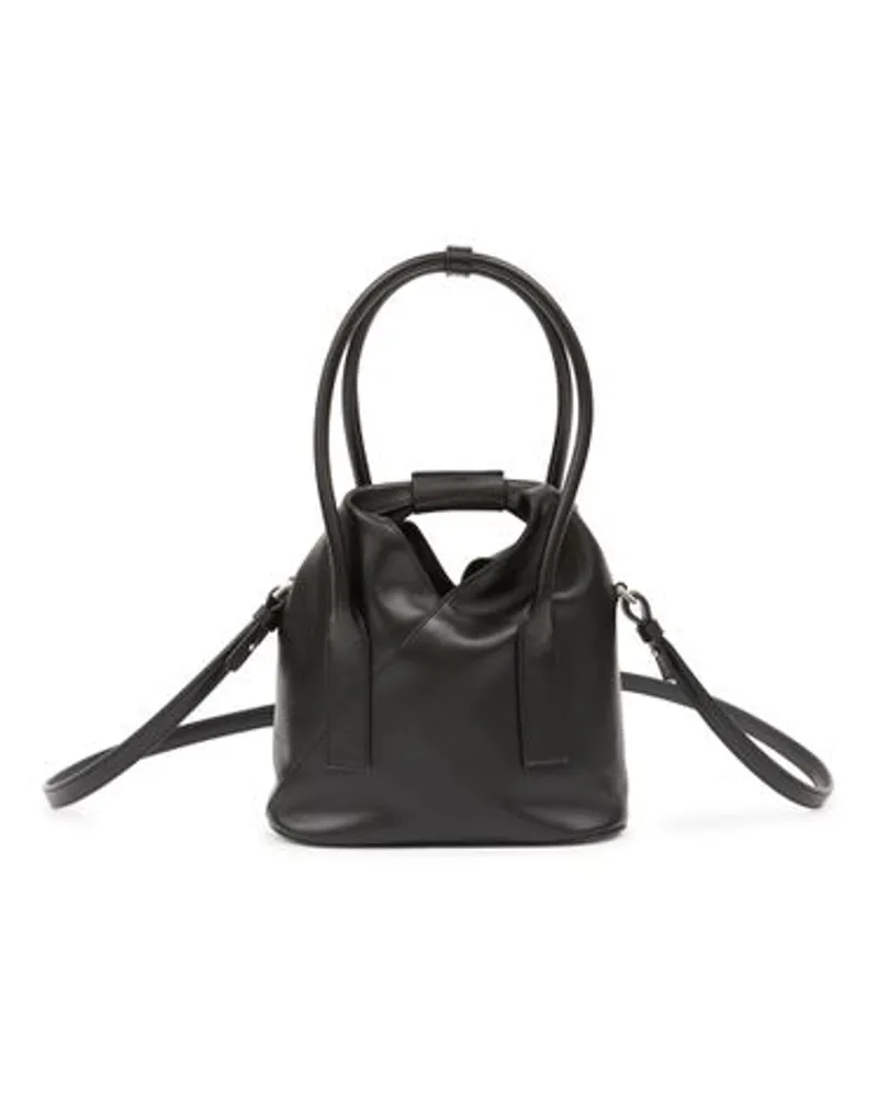 Maison Margiela Japanese Umhängetasche mit drei Tagegriffen Black