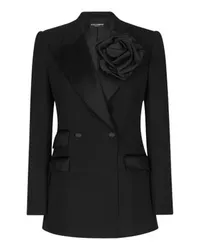 Dolce & Gabbana Zweireihige Jacke Black