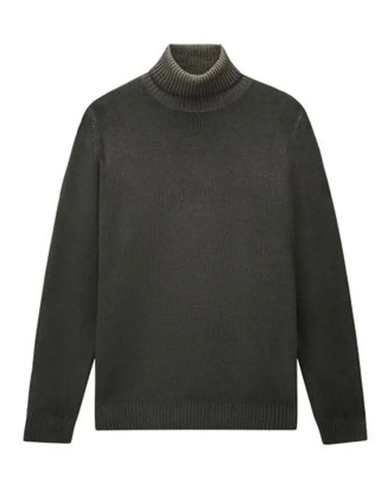 Woolrich Eingefärbter Rollkragen-Sweater Green