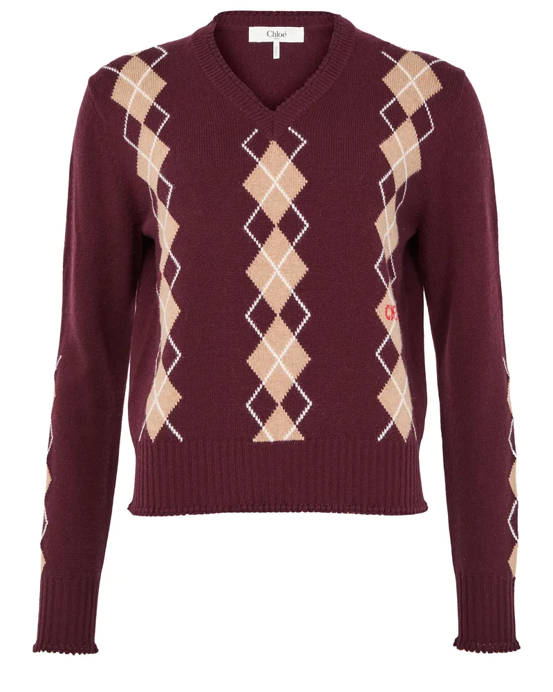 Chloé Pullover mit V-Ausschnitt 