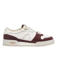 Fendi Fendi Match - Niedriger Sneaker Aus Veloursleder Red