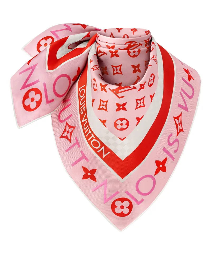 Louis Vuitton Monogram Infinity Carré 90 Pink