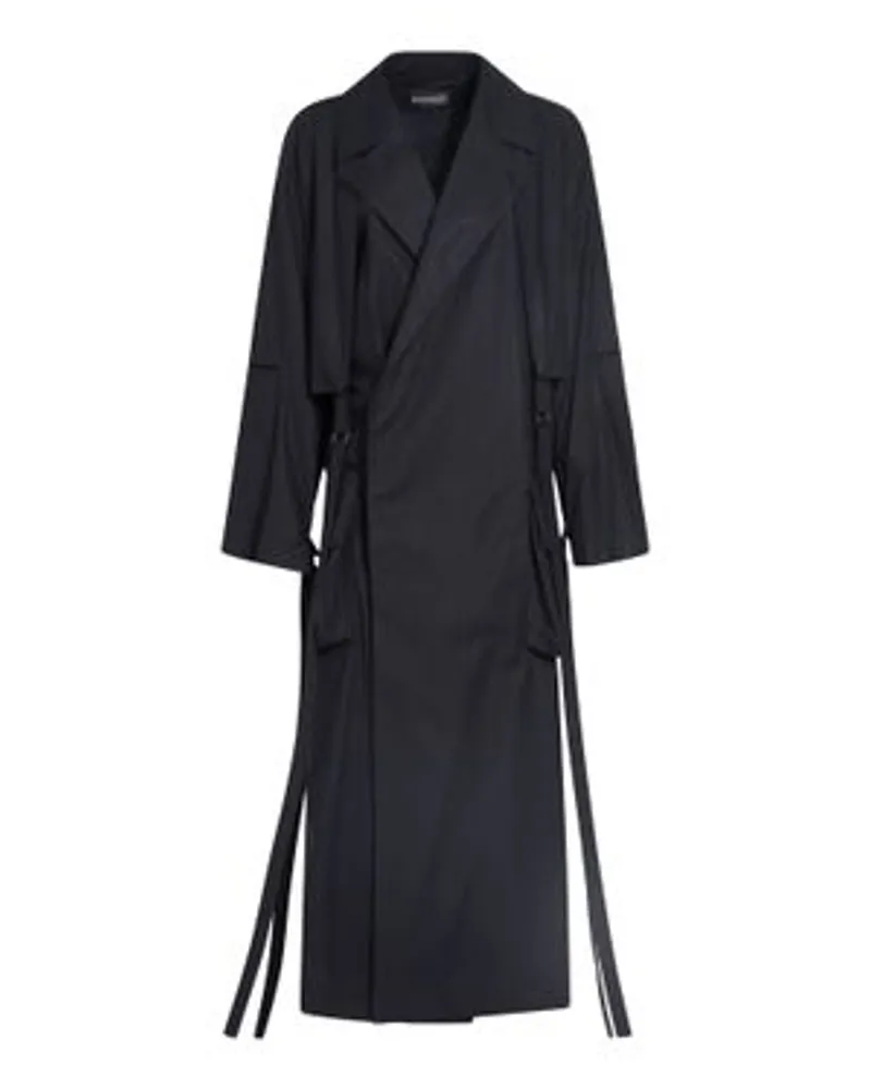 Ann Demeulemeester langer Trenchcoat Ilda Black