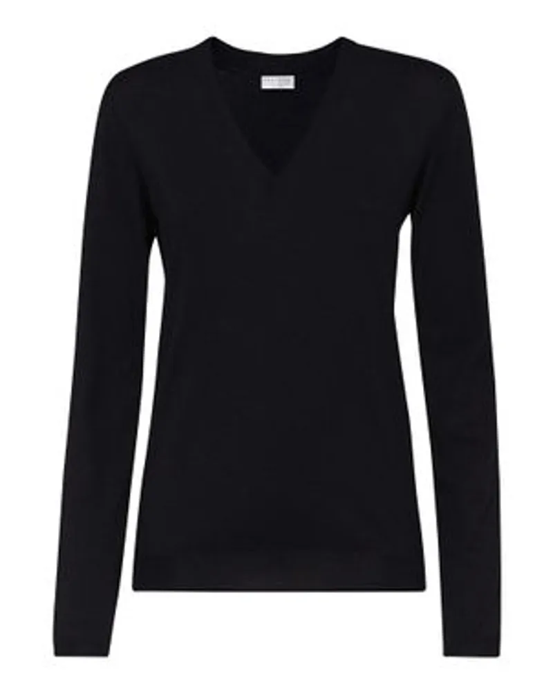 Brunello Cucinelli Sparkling-Pullover Black