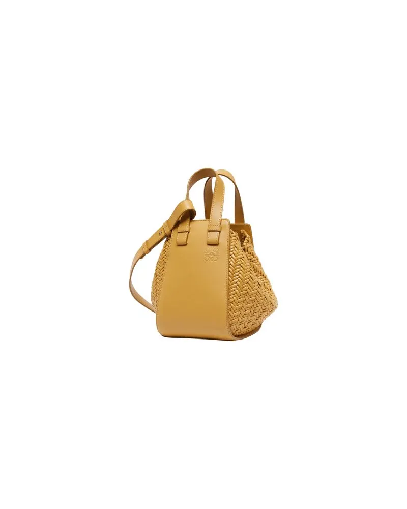 Loewe Tasche Hammock Compact Woven Yellow