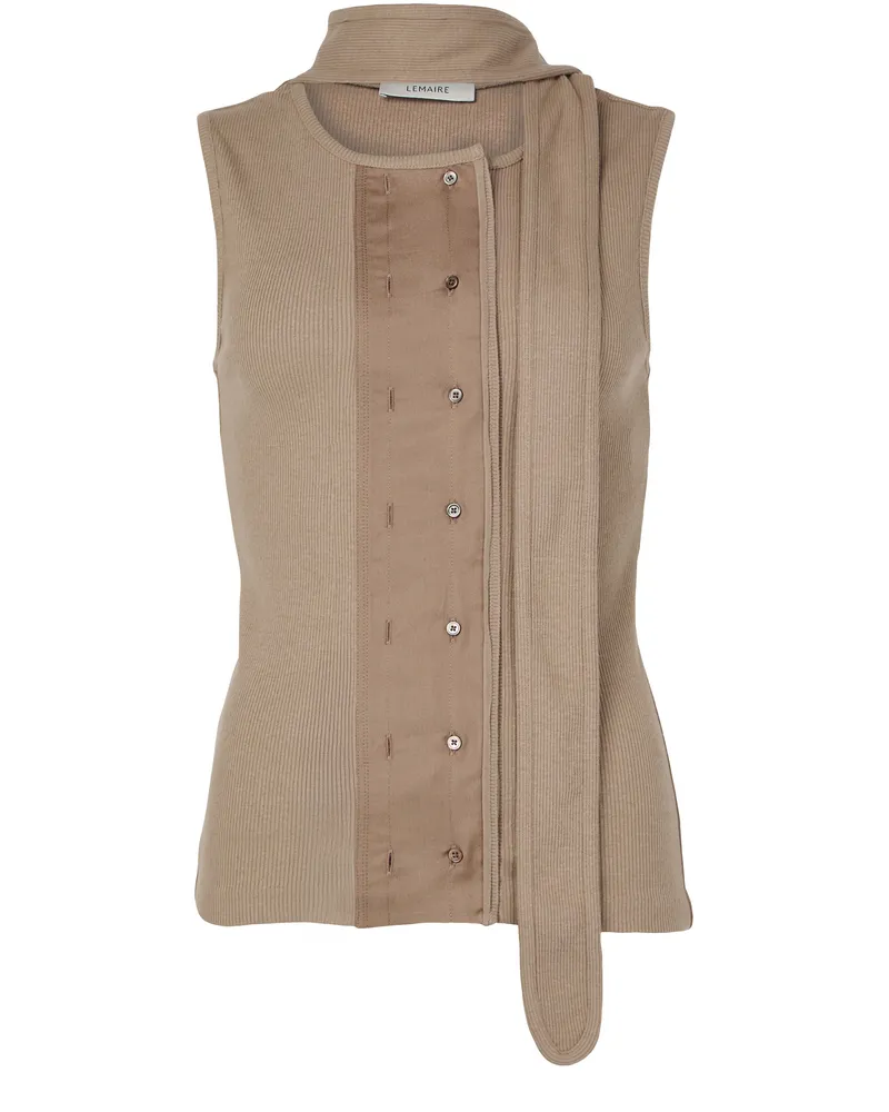 Christophe Lemaire Asymmetrisches, eng anliegendes Top 