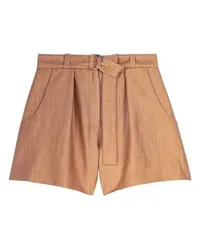 Maje Leinenshorts Brown