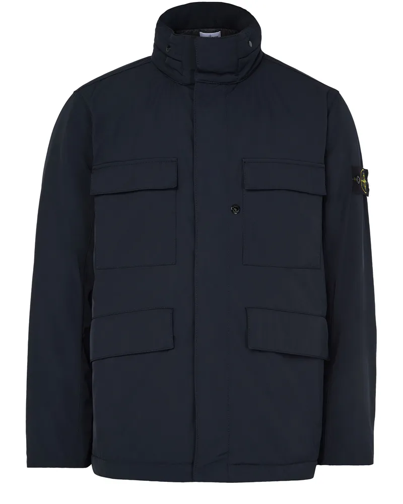 Stone Island Feldjacke mit Logoaufnäher 