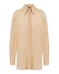 Alberta Ferretti Oversize-Bluse Beige