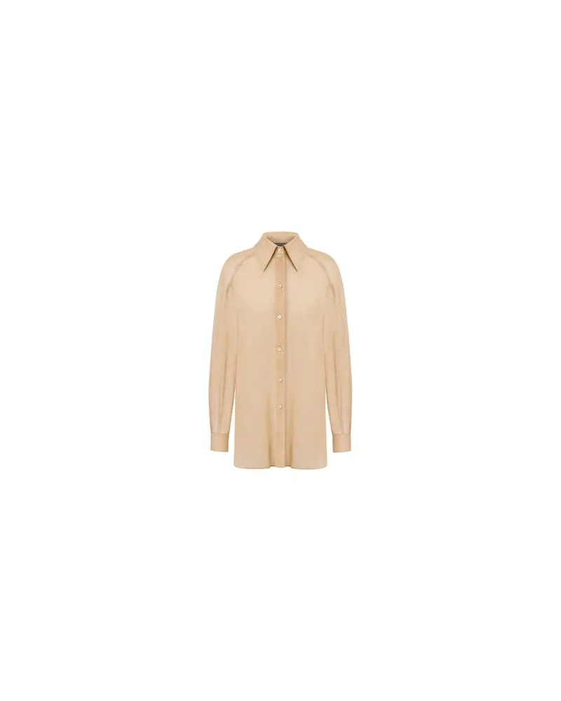 Alberta Ferretti Oversize-Bluse Beige