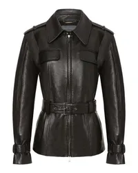 Alberta Ferretti Biker-Jacke Black