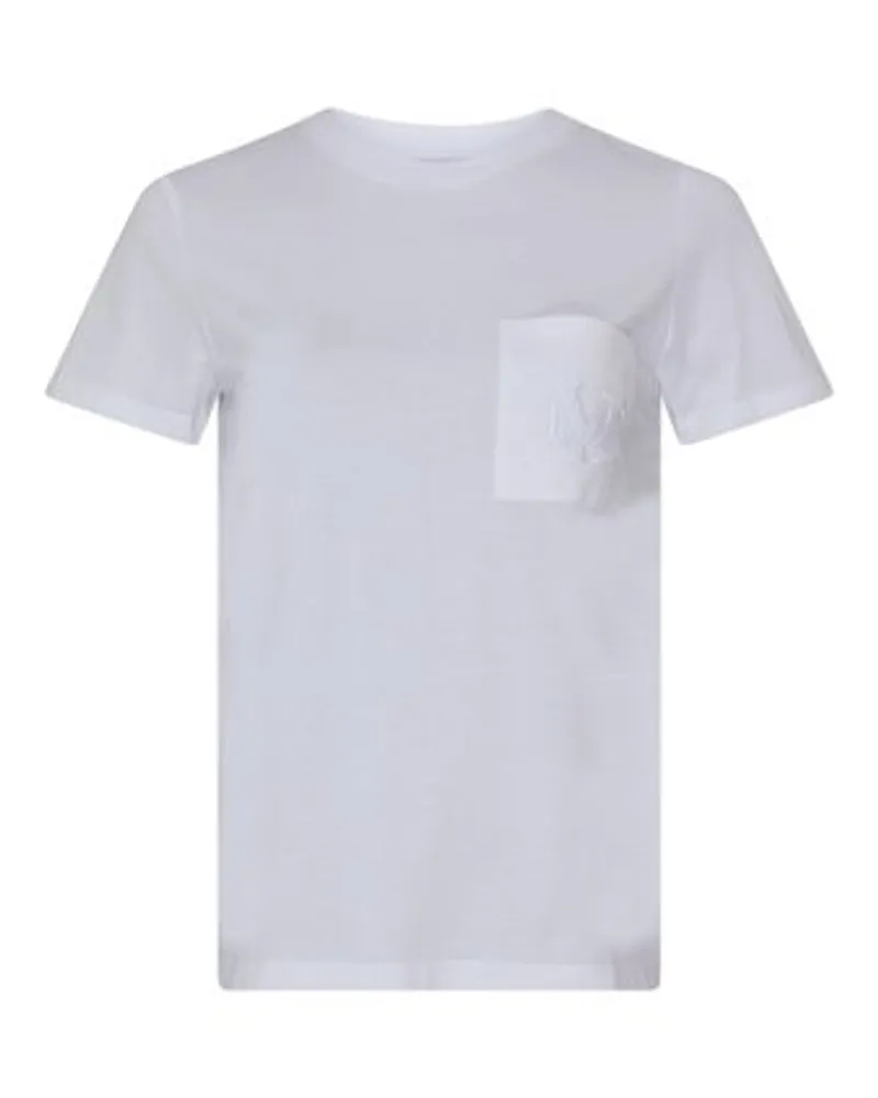 Max Mara Logo-T-Shirt Papaia White