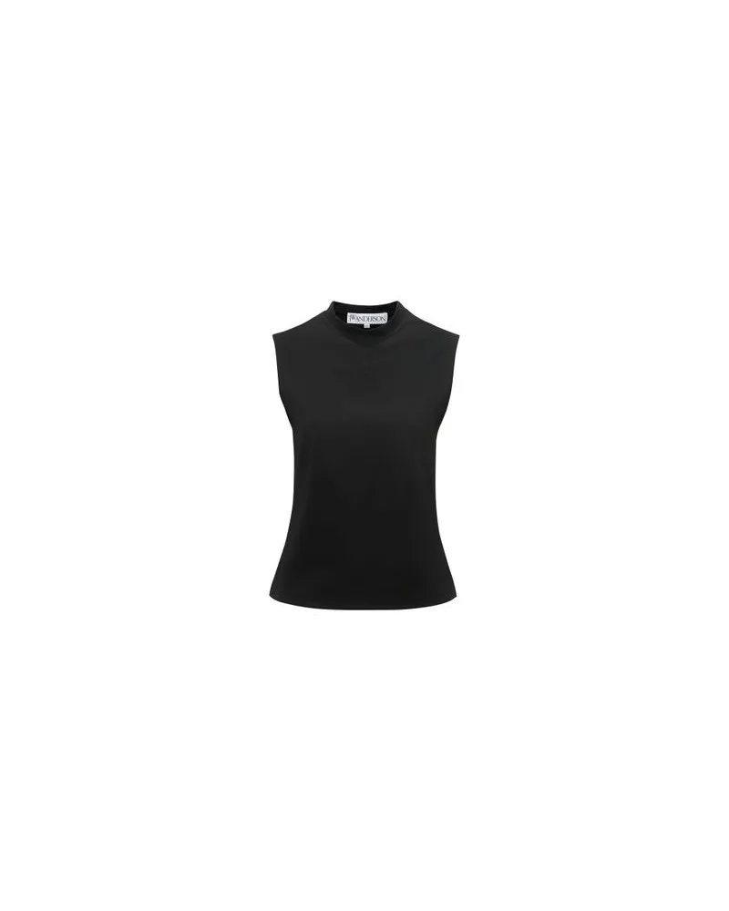 J.W.Anderson Tanktop mit gesticktem Anker Black