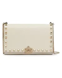 Valentino Garavani Mini-Umhängetasche Rockstud White