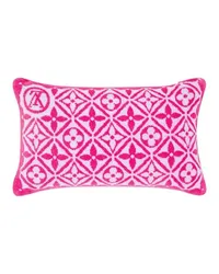 Louis Vuitton Monogram Flower Tile kleines Beach Kissen Pink