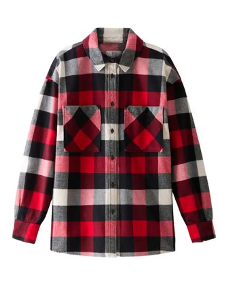 Woolrich Kariertes Flanellhemd Red