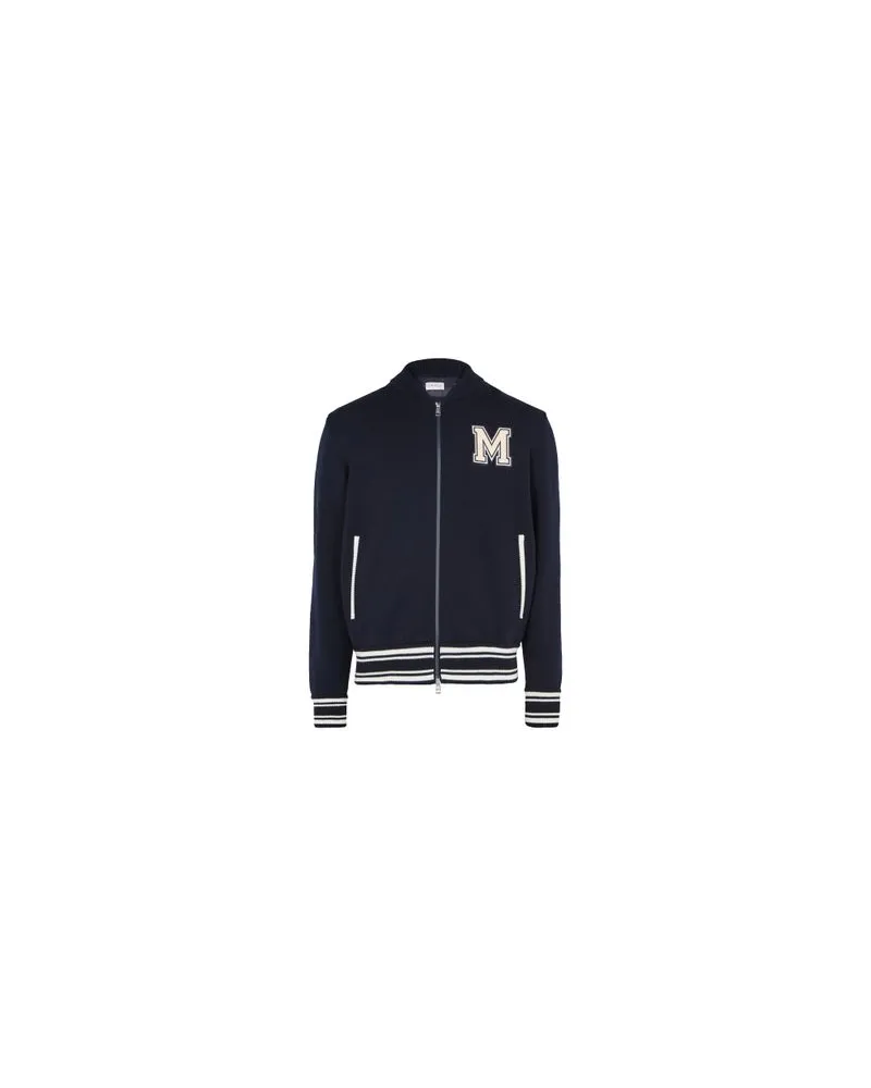 Moncler Bi-material jacket Blue