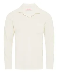 Orlebar Brown Langärmliges Poloshirt Beige