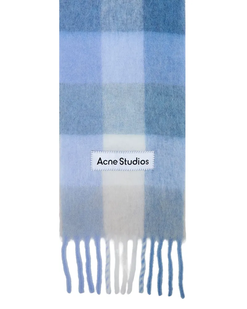 Acne Studios Schal Vally Blue