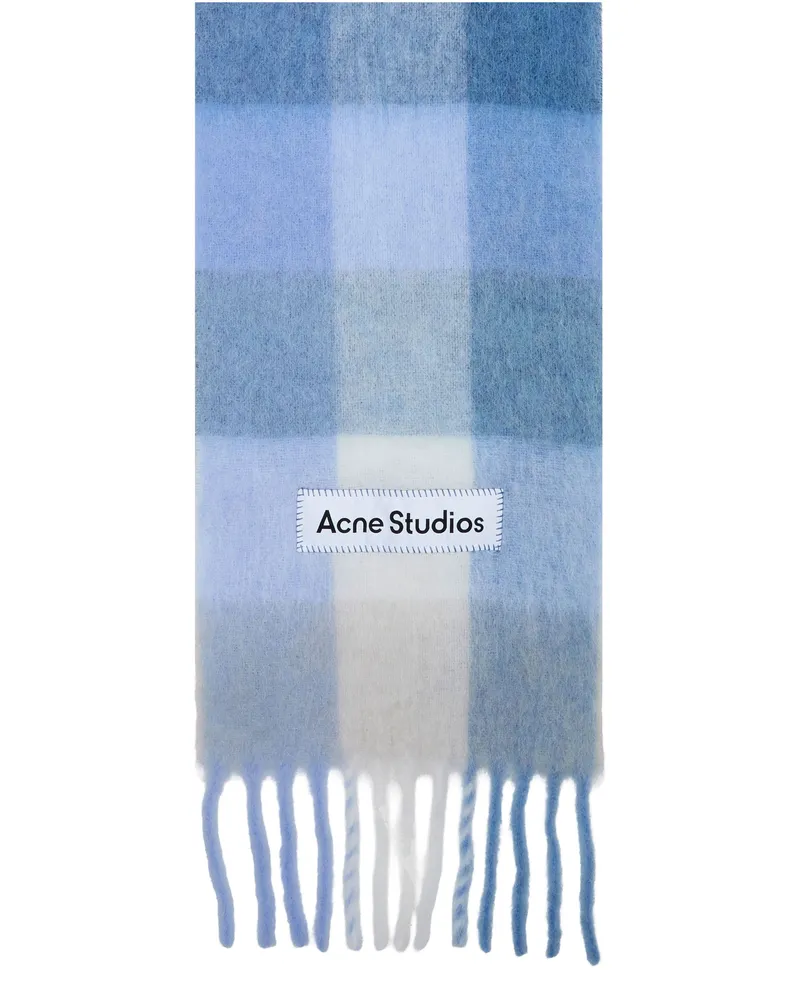 Acne Studios Schal Vally Blue