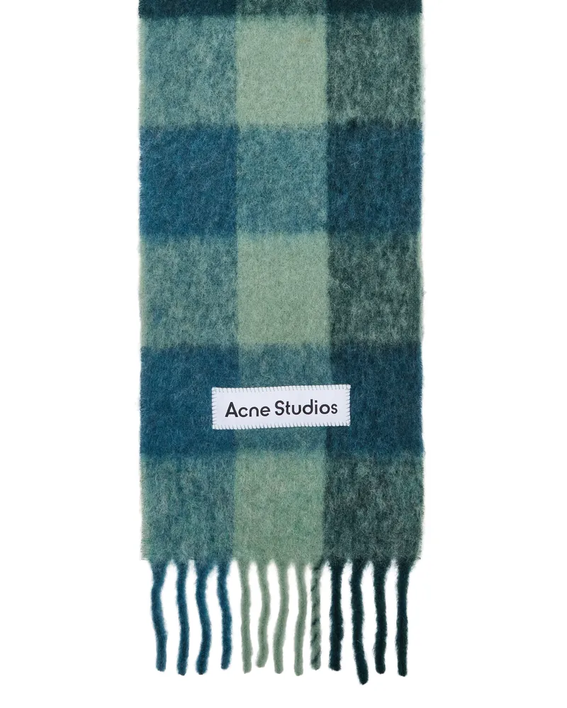 Acne Studios Schal Vally Blue