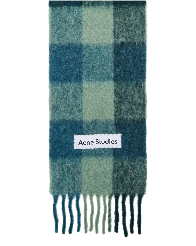 Acne Studios Schal Vally Blue