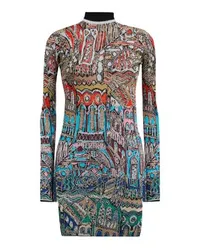 Missoni Minikleid mit Venezia-Jacquard-Motiv Multicolor